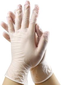 img 3 attached to Clinivex Latex-Free Clear Vinyl Gloves, Box of 100pcs, Powder Free, Medium Size