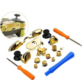 img 4 attached to Full Set ABXY Dpad Triggers Buttons Kits Controller Mod L1 R1 L2 R2 - Replacement Parts for Xbox One Elite XboxOne Elite (Gold)