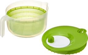 img 1 attached to 🥗 Efficient GoodCook BPA-Free Plastic 5-Qt. Deluxe Salad Spinner with Rotary Turn Knob: A Must-Have for Fresh Salad Lovers!