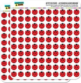 img 2 attached to 🐞 Ladybug Insect 0.5" Planner Calendar Scrapbooking Crafting Stickers - Opaque