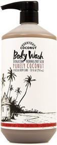 img 3 attached to Alaffia Everyday Coconut Body Wash - for Normal to Dry Skin, Gentle Moisturizing and Toxin-Cleansing, Fair Trade and Purely Coconut-based, 32 Ounces