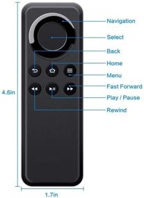 img 2 attached to 🔥 Amtone CV98LM Replacement Remote Control Compatible with Amazon Fire TV Stick and Fire TV Box - Voice Function Excluded