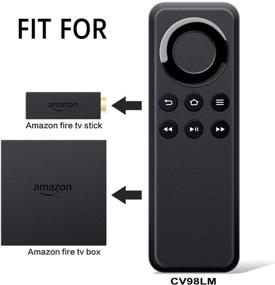 img 3 attached to 🔥 Amtone CV98LM Replacement Remote Control Compatible with Amazon Fire TV Stick and Fire TV Box - Voice Function Excluded