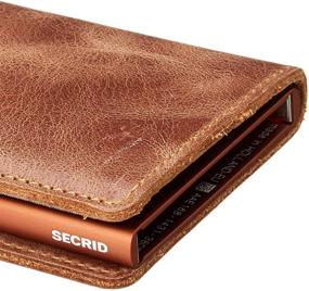 img 2 attached to 🧔 Secrid Men's Slimwallet Vintage Cognac Rust: Stylish and Functional Card Holder for the Modern Man