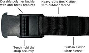 img 1 attached to 🔗 Small Unisex Nylon Belt with Adjustable Buckle