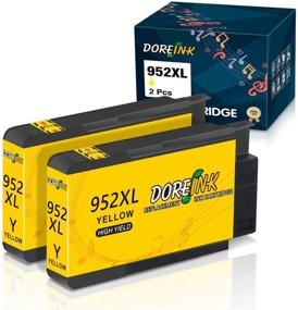 img 4 attached to 🖨️ Doreink Compatible Ink Cartridge Replacement for HP 952XL, (2 Yellow) - Use with OfficeJet Pro 8710, 8720, 7740, 8740, 7720, 8715, 8702 Printers
