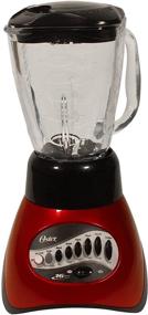 img 1 attached to 🔴 Oster 6845 5-Cup Glass Jar 16-Speed Blender in Metallic Red: Versatile and Powerful