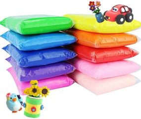 img 1 attached to 🎨 Ультралегкая 24 цвета сушимая на воздухе глина для детей - безопасная, безвредная моделирующая глина для волшебной художественной мастерской пластилиновая игрушка.