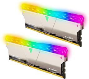 img 4 attached to V-Color Prism Pro RGB 32GB (2 X 16GB) DDR4 3200MHz (PC4-25600) Модуль памяти для настольного игрового компьютера Ram (TL1632816A-E6PRSWK)