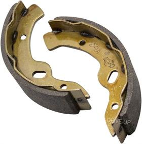 img 2 attached to 🔧 Enhanced Drive-up Brake Shoes Set for EZGO Medalist TXT 1997 and newer, Workhorse 1996 and newer, Yamaha G14-G22 1994-2006, Pack of 4