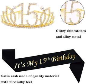 img 1 attached to Birthday Rhinestone Supplies Decorations Accessories Party Supplies for Party Favors