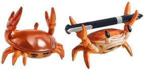 img 1 attached to 🦀 Personalized Orange Crab Mini Wireless Bluetooth Speaker with Mobile Phone Holder - Perfect Pen Holder Gift & Decoration