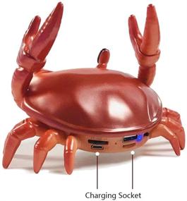 img 2 attached to 🦀 Personalized Orange Crab Mini Wireless Bluetooth Speaker with Mobile Phone Holder - Perfect Pen Holder Gift & Decoration