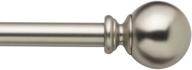 🪞 sleek satin nickel rod set by bali blinds - adjustable length 28-48 inches logo