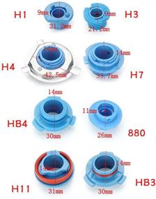 img 1 attached to 🔌 Адаптер основания лампы для автомобильного LED-фары H11 - комплект из 2 шт.