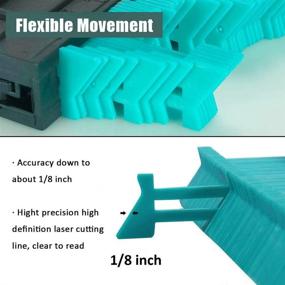 img 2 attached to 📏 Nezylaf 10 Inch Green Contour Gauge Duplicator - Handy and Easy-to-Use Measuring Tool for Copying Irregular Shapes and Measuring Corners and Contoured Surfaces