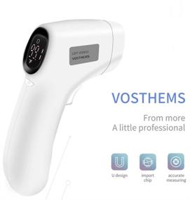 img 1 attached to 🌡️ VOSTHEMS Touchless Forehead Thermometer: Non-Contact Infrared Digital Thermometer for Baby Kids and Adults with LED Screen, Fever Alarm, and Easy One-Button Measure - Ideal for Household Use