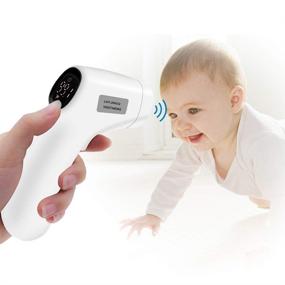 img 2 attached to 🌡️ VOSTHEMS Touchless Forehead Thermometer: Non-Contact Infrared Digital Thermometer for Baby Kids and Adults with LED Screen, Fever Alarm, and Easy One-Button Measure - Ideal for Household Use