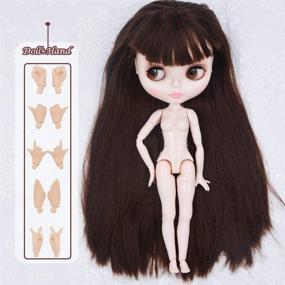 img 3 attached to 🎀 Exquisite 1/6 BJD Doll with 4-Color Changing Eyes, Shiny Face, and Ball Jointed Body - 12 Inch Customized Doll with Five Hands - Nude Doll (YM05)