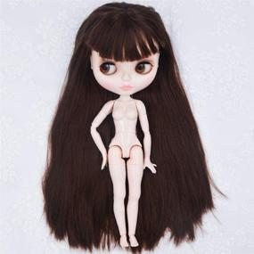 img 1 attached to 🎀 Exquisite 1/6 BJD Doll with 4-Color Changing Eyes, Shiny Face, and Ball Jointed Body - 12 Inch Customized Doll with Five Hands - Nude Doll (YM05)