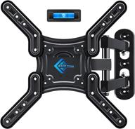 📺 blue stone full motion tv wall mount: swivel & tilt, fits 28-60 inch tvs, up to 80 lbs, max vesa 400x400mm, perfect center design logo