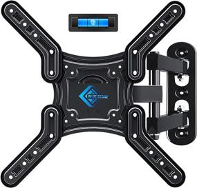 img 4 attached to 📺 BLUE STONE Full Motion TV Wall Mount: Swivel & Tilt, Fits 28-60 Inch TVs, Up to 80 lbs, Max VESA 400x400mm, Perfect Center Design