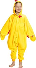 img 4 attached to Quirky and Comfortable: NEWCOSPLAY Chicken Cosplay One Piece Pajamas