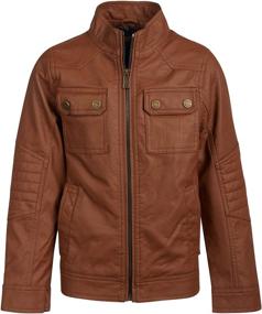 img 4 attached to 🧥 URBAN REPUBLIC Boys' Leather Officer Jacket: Trendy Clothing at Jackets & Coats