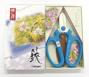 img 2 attached to 🌼 Flower Scissors Hand Creation F-170 (Light Blue): Precision Cutting for Beautiful Blooms