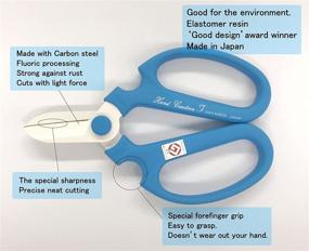 img 3 attached to 🌼 Flower Scissors Hand Creation F-170 (Light Blue): Precision Cutting for Beautiful Blooms