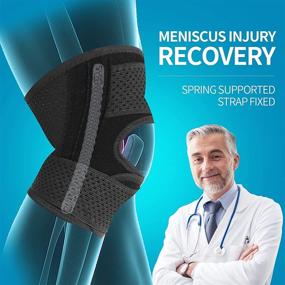 img 1 attached to 🦵 Galvaran Knee Brace: Effective Support for Meniscal Tear, Knee Pain, Arthritis – Adjustable, Breathable, Suitable for Sports Injuries (Men & Women)