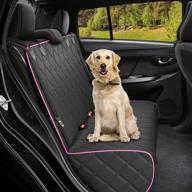 🐶 waterproof bench dog car seat cover: durable, scratch proof, washable – perfect pet protector for cars, trucks & suvs logo