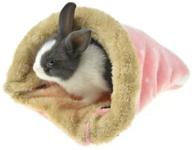 🏠 cozy winter retreat for small animals: stock show small animal sleeping bag - soft flannel bed house hammock to keep hedgehogs, hamsters, bunnies, guinea pigs, rats warm in their cages & add decor flair логотип