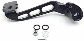 img 2 attached to 🏍️ XKH- Motorcycle Black Billet Rear Brake Lever Pedal | Hollow-Out Design | Compatible with 2014-later Touring Trike Road King Street Glide CVO Tri Glide Freewheeler FLRT FLHR