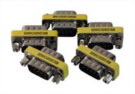 🔌 high-quality 5-pack db9 male to male serial port adapters by your cable store - ideal for rs232 connections logo