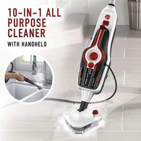 img 3 attached to 🐾 Hoover Complete Pet Steam Mop with Removable Handheld Steamer, Floor Cleaner for Tile and Hardwood Floors, WH21000, White 11 IN x 8.75 IN x 25 IN