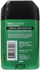 img 1 attached to 🌬️ Brut Deodorant Oval Solid 2.25 Oz. - 24 Hour Protection with Trimax (3 Sticks) Original Fragrance 3 Pack: Long-Lasting Odor Defense!