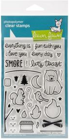 img 1 attached to 💌 Lawn Fawn Clear Stamps 4x6 - Love You S'more: Discover Precise Image Imprints
