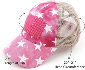 img 1 attached to 🧢 Criss-Cross Elastic Band Ponytail Caps for Kids - C.C Kids Messy Buns Trucker Plain Baseball Cap Series (BT-6-KIDS) (KIDS-BT-780) (KIDS-BT-783)