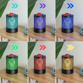 img 2 attached to 🕯️ Kanlarens Electric Candle-Wax Melts Warmer - Scented Tart Burner with 7 Color LED Changing Night Light for Home