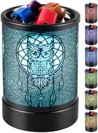 🕯️ kanlarens electric candle-wax melts warmer - scented tart burner with 7 color led changing night light for home логотип