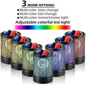 img 3 attached to 🕯️ Kanlarens Electric Candle-Wax Melts Warmer - Scented Tart Burner with 7 Color LED Changing Night Light for Home