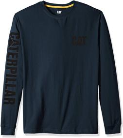 img 4 attached to Caterpillar Trademark Banner T Shirt: Premium Men's Clothing in T-Shirts & Tanks