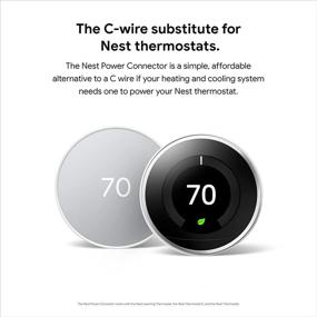 img 3 attached to 🔌 Enhance Your Nest Thermostat with the Google Nest Power Connector - Convenient C Wire Adapter and Accessories for Smart Thermostats