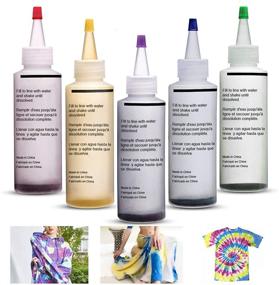img 4 attached to ESSORT Tie Dye Kit - 5 Vibrant 120ml Fabric Paints for Homemade DIY Patterns, Clothing, Shirts, and Dresses - Permanent Colorful Designs - Fun Party Activity