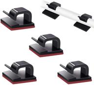 🔌 simplify cable management with soulwit self adhesive cable management clips - 100 pcs, black logo