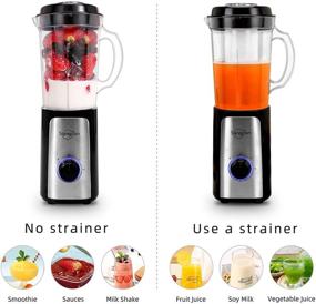 img 3 attached to 🔥 Powerful 5 in 1 Mini Electric Food Processor and Blender for Efficient Meal Prep: Chops, Blends, and Pulverizes with 350W High Speeds - Perfect for Smoothies, Shakes, Meat, and Vegetables