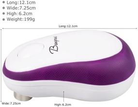 img 3 attached to 🔮 Bangrui Intellectual Electric Can Opener: Automatic, Cordless & Safe Kitchen Appliance - Purple