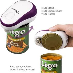 img 1 attached to 🔮 Bangrui Intellectual Electric Can Opener: Automatic, Cordless & Safe Kitchen Appliance - Purple