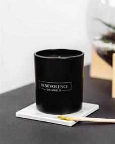 img 1 attached to Premium Rose and Sandalwood Candle - Highly Scented Candles for Home - Rose Candle - 8 oz, 45 Hour Burn - Fall Candles - All Natural Soy Candles - Aromatherapy Candle with Matte Black Glass Gift Box